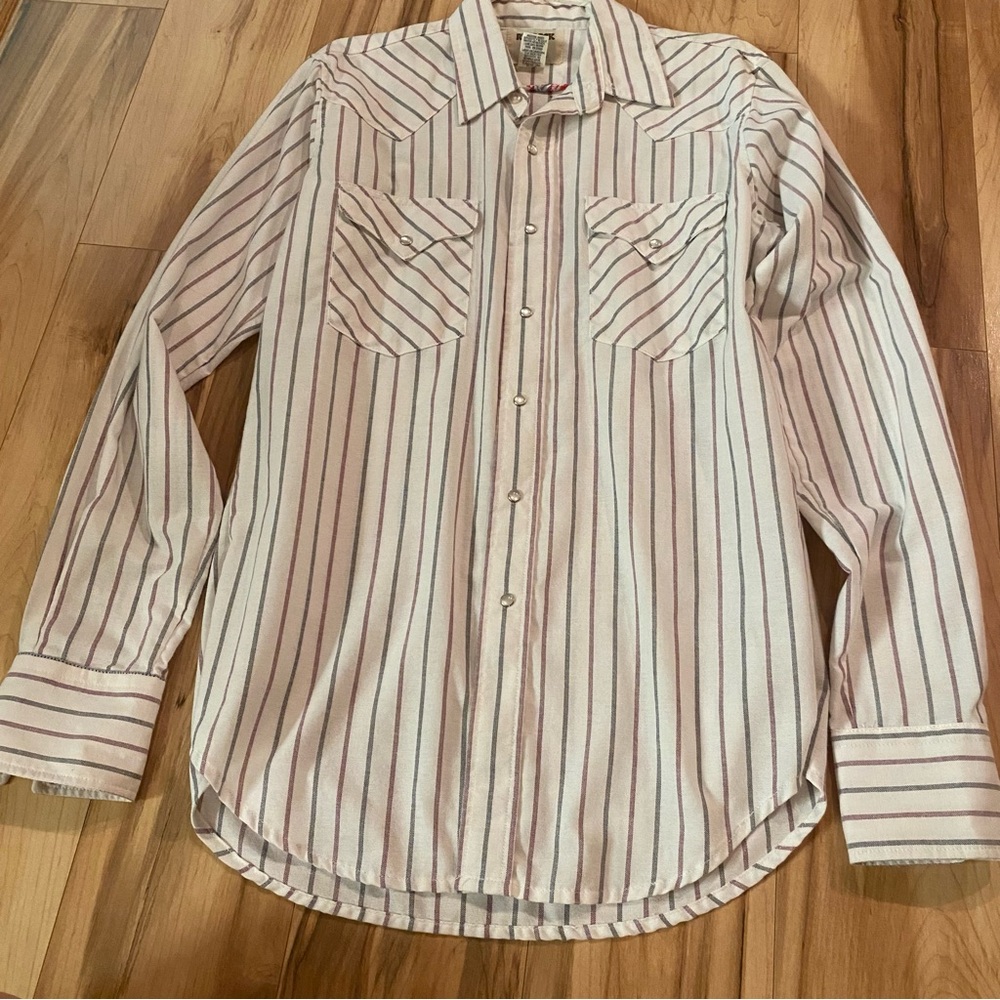 Ruddock Striped Long-Sleeve Men's Shirt -15 1/2x36